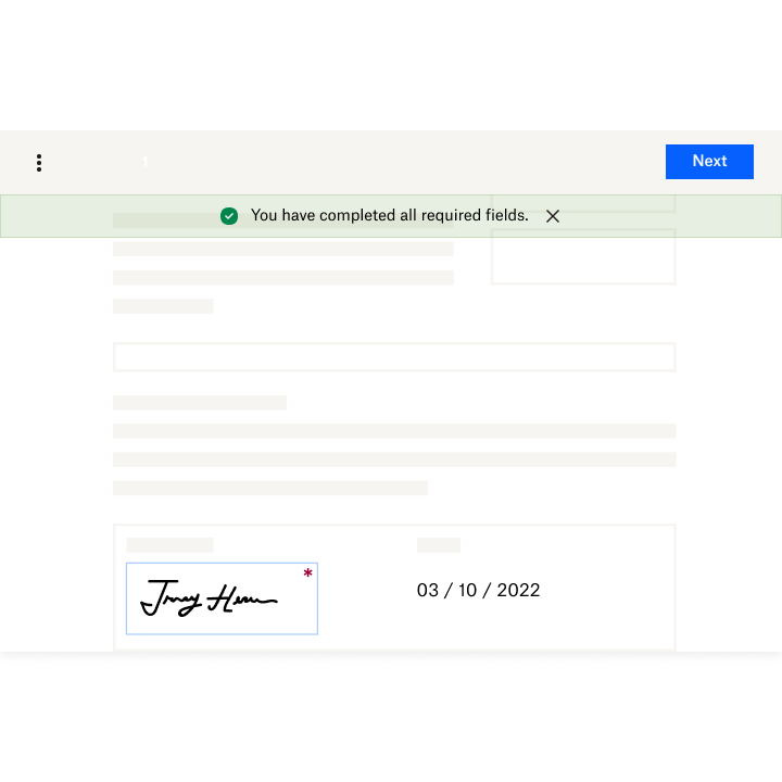 screenshot of Dropbox Sign